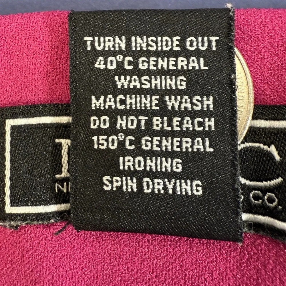 Women's size 20 W Pink Pants Gold Buttons Look Unworn New York Clothing NYCC - Picture 8 of 8